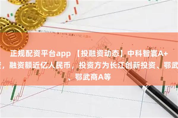 正规配资平台app 【投融资动态】中科智寰A+轮融资，融资额近亿人民币，投资方为长江创新投资、鄂武商A等